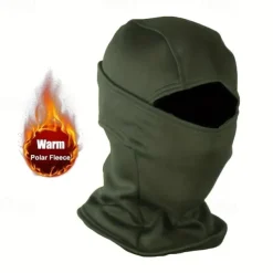 Winter Windproof Warm Tactical Camouflage Balaclava Hat, Plus Velvet Warm Balaclava, For Cycling, Driving, Skiing