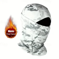 Winter Windproof Warm Tactical Camouflage Balaclava Hat, Plus Velvet Warm Balaclava, For Cycling, Driving, Skiing