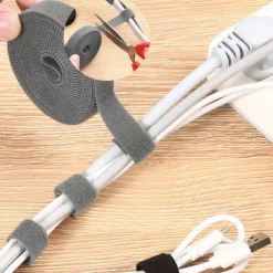 Wire Organizer Reusable Wire Adhesive Loop Hook Nylon Strap Organizer Self Adhesive Clip Holder Power Cable Ties