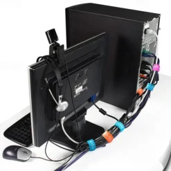 Wire Organizer Reusable Wire Adhesive Loop Hook Nylon Strap Organizer Self Adhesive Clip Holder Power Cable Ties