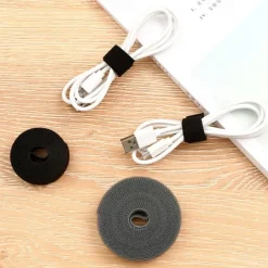 Wire Organizer Reusable Wire Adhesive Loop Hook Nylon Strap Organizer Self Adhesive Clip Holder Power Cable Ties