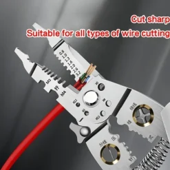 Wire Stripper, Multifunctional Metal Lock Cutting Sharp Wire Cutting Pliers, Used For Household Appliance Repair, Mechanical Repair, Electrician Wire Cutting, Crimping, Splitting, Winding