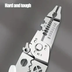 Wire Stripper, Multifunctional Metal Lock Cutting Sharp Wire Cutting Pliers, Used For Household Appliance Repair, Mechanical Repair, Electrician Wire Cutting, Crimping, Splitting, Winding