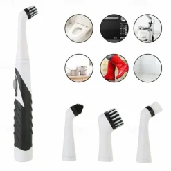 Wireless Electric Cleaning Brush - Ultrasonic Washer for Kitchen Utensils, Bathroom, and Shoes, Sonic Scrubber