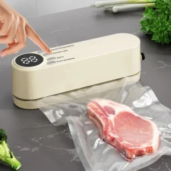 Wireless Vacuum Sealer, USB Rechargeable Automatic Mini Sealing Machine, Home Use Food Storage Vacuum Bags, Air Pump & Seal Function