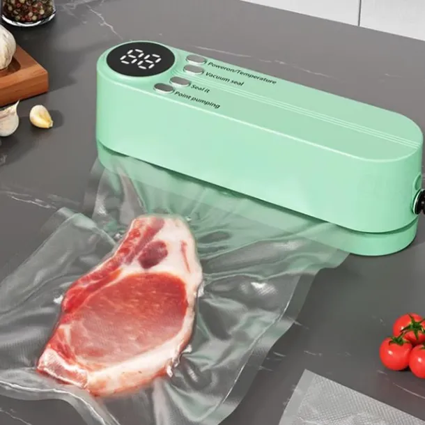 Wireless Vacuum Sealer, USB Rechargeable Automatic Mini Sealing Machine, Home Use Food Storage Vacuum Bags, Air Pump & Seal Function