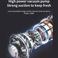 Wireless Vacuum Sealer, USB Rechargeable Automatic Mini Sealing Machine, Home Use Food Storage Vacuum Bags, Air Pump & Seal Function