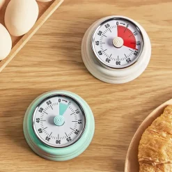 With Magnetic Suction Time Management Stainless Steel Countdown Mechanical Timer Kitchen Timer Baking Alarm Clock