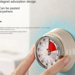 With Magnetic Suction Time Management Stainless Steel Countdown Mechanical Timer Kitchen Timer Baking Alarm Clock