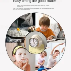 With Magnetic Suction Time Management Stainless Steel Countdown Mechanical Timer Kitchen Timer Baking Alarm Clock
