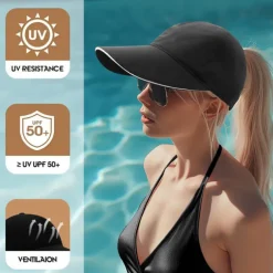 Women Simple Outdoor Running Sports Ponytail Cap