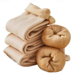 Women/Men Winter Warm Thicken Thermal Socks Wool Cashmere Snow Black Skin Seamless Sock Velvet Soft Boots Floor Sleeping Socks 1Pair