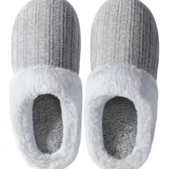 Women's Memory Foam Slippers Fuzzy, Non-Slip, Autumn Winter Warm Fluffy Plush House Slippers for Bedroom