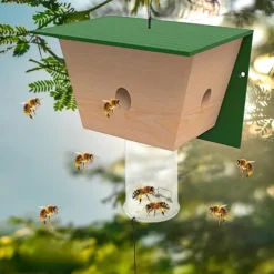 Wood Carpenter Bees Trap For Outside Wood Boring Bees Trap Carpenter Bees Traps Outdoor Hanging Insect Traps Removes