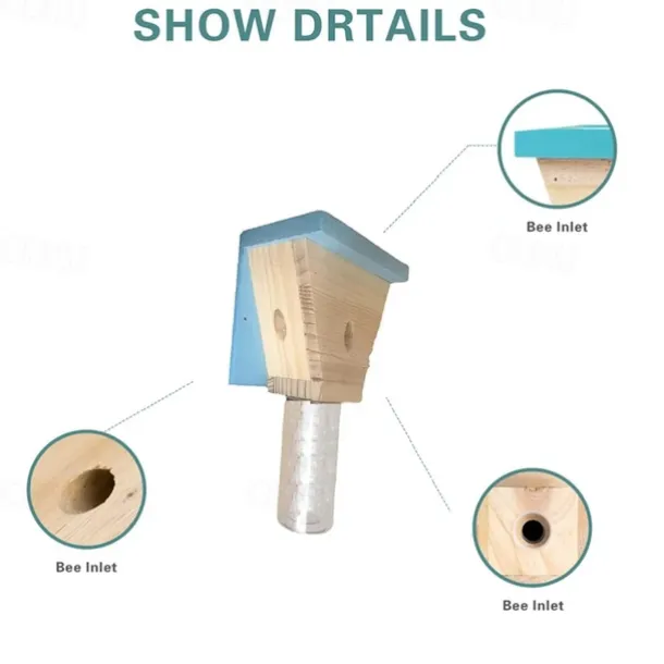 Wood Carpenter Bees Trap For Outside Wood Boring Bees Trap Carpenter Bees Traps Outdoor Hanging Insect Traps Removes