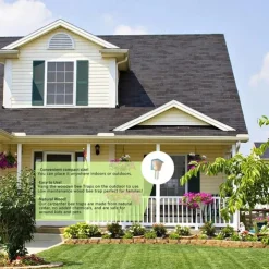 Wood Carpenter Bees Trap For Outside Wood Boring Bees Trap Carpenter Bees Traps Outdoor Hanging Insect Traps Removes