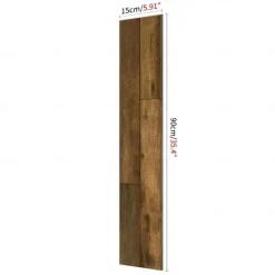 Wood Floor Wallpaper Peel And Stick Wall Sticker PVC Self Adhesive for Home Decor Home Living Room Bedroom Floor Tile Renovation Stickers Waterproof 15x90cm / 6''x35.4''