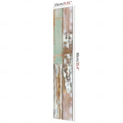 Wood Floor Wallpaper Peel And Stick Wall Sticker PVC Self Adhesive for Home Decor Home Living Room Bedroom Floor Tile Renovation Stickers Waterproof 15x90cm / 6''x35.4''