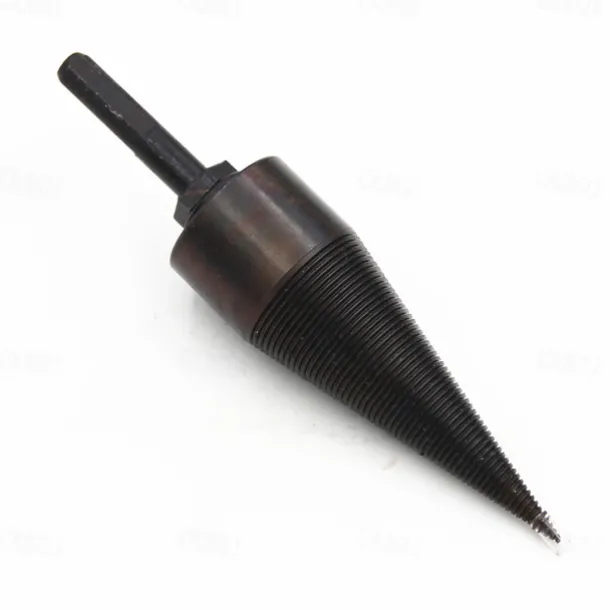 Wood Splitter Drill Bit Log Splitter Chop Wood Splitting Tool Cone Log Splitters Breaking Machine Breaker Firewood Chopper 45mm (1.73IN)