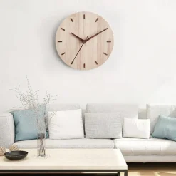 Wood Wall Clock Modern Kitchen Creative Wall Watch Wall Clock Room Wall Decor Home Living Room Decoration 30 CM