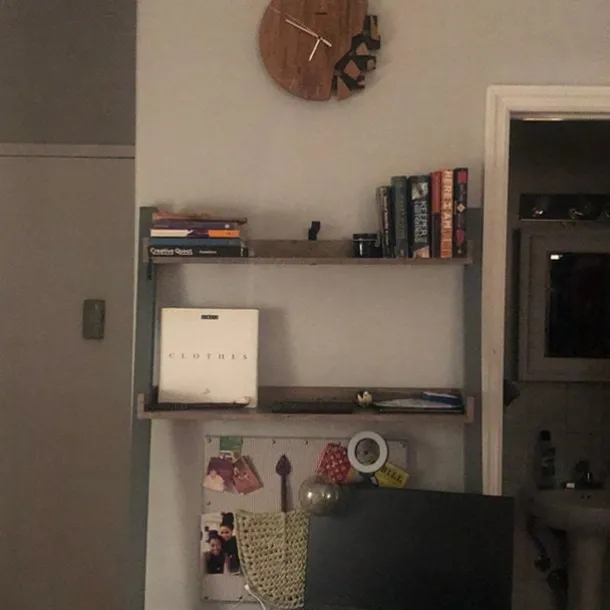 Wood Wall Clock Quartz Analog Silent Non-Ticking Decorative Modern Wall Clock Battery Operated for Living Room Bathroom Bedroom Kitchen Office School