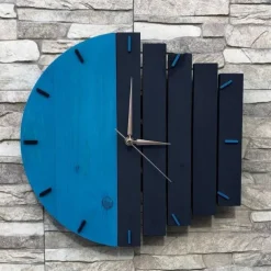 Wood Wall Clock Quartz Analog Silent Non-Ticking Decorative Modern Wall Clock Battery Operated for Living Room Bathroom Bedroom Kitchen Office School