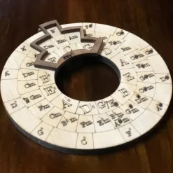 Wooden Melody Tool, Circle Wooden Wheel And Musical Educational Tool, Circle Of Fifths Wheel, Chord Wheel For Musicians, Musical Instruments Accessories, For Notes, Chords And Key Signature