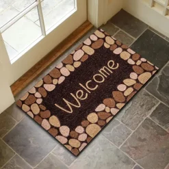Wooden Pattern Doormat Kitchen Mat Floor Mat Non-Slip Area Rug Oil Proof Rug Indoor Outdoor Mat Bedroom Decor Bathroom Mat Entrance Rug