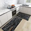 Wooden Texture Kitchen Mat Hallway Carpets Area Rugs Washable for Bedroom Living Room Kitchen Bathroom Anti-Slip Floor Mats