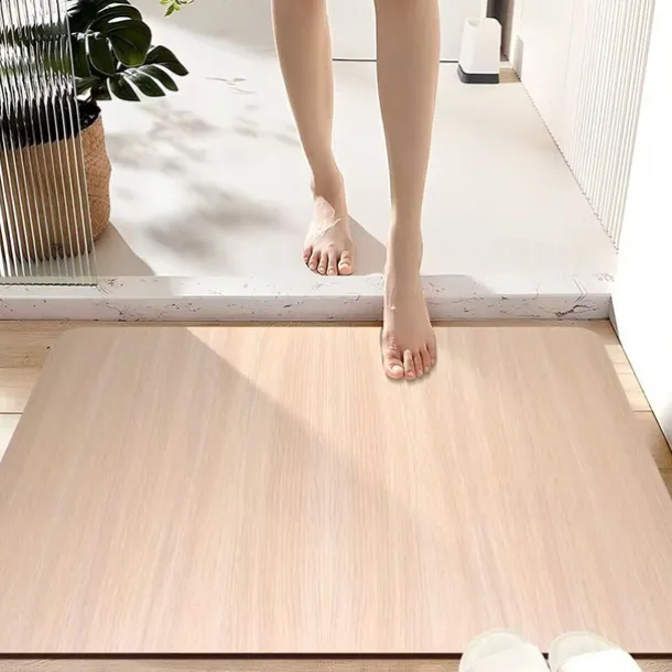 Wooden Texture Pattern Doormat Kitchen Mat Floor Mat Non-Slip Area Rug Oil Proof Rug Indoor Outdoor Mat Bedroom Decor Bathroom Mat Entrance Rug