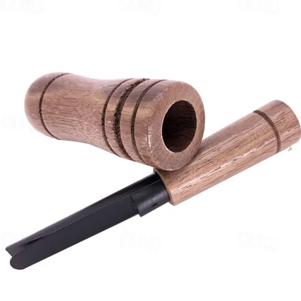 Wooden Wild Duck Hunting Whistle - Realistic Simulated Sound Effect, Durable Wooden Construction, Outdoor Hunting Accessories for Goose Hunting and More