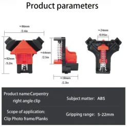 Woodworking Right Angle Plywood Clamp, Fish Tank Clamp G Clamp F Clamp, Fast Fixing Clamp Picture Frame Clamp, Plastic Clamp Hardware Clamp