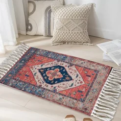 Woven Bohemian Mandala Doormat Kitchen Mat Floor Mat Non-Slip Area Rug Oil Proof Rug Indoor Outdoor Mat Bedroom Decor Bathroom Mat Entrance Rug