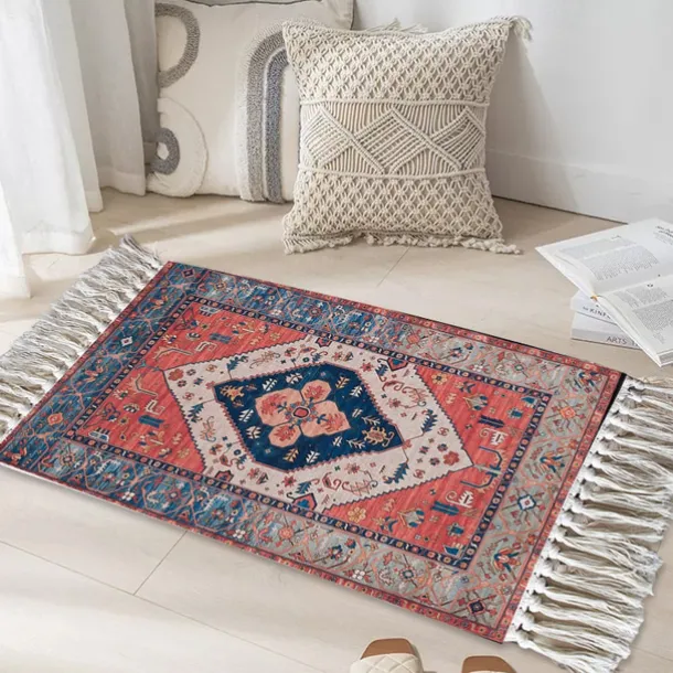 Woven Bohemian Mandala Doormat Kitchen Mat Floor Mat Non-Slip Area Rug Oil Proof Rug Indoor Outdoor Mat Bedroom Decor Bathroom Mat Entrance Rug