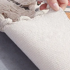 Woven Bohemian Mandala Doormat Kitchen Mat Floor Mat Non-Slip Area Rug Oil Proof Rug Indoor Outdoor Mat Bedroom Decor Bathroom Mat Entrance Rug Blue