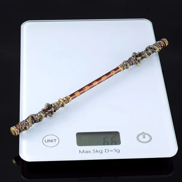 Wukong Zinc Alloy Figurine - Monkey King Great Sage Equal to Heaven Golden Cudgel 22CM Metal Ruyi Jingu Bang Staff - Great Sage Equal to Heaven Game Collectible