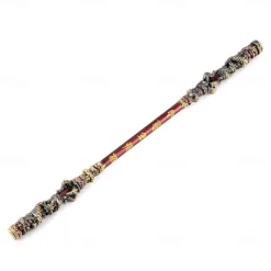 Wukong Zinc Alloy Figurine - Monkey King Great Sage Equal to Heaven Golden Cudgel 22CM Metal Ruyi Jingu Bang Staff - Great Sage Equal to Heaven Game Collectible