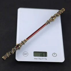 Wukong Zinc Alloy Figurine - Monkey King Great Sage Equal to Heaven Golden Cudgel 30CM Metal Ruyi Jingu Bang Staff - Game Collectible Model