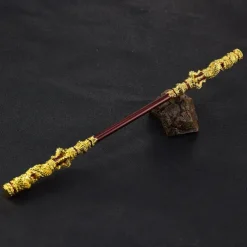Wukong Zinc Alloy Figurine - Monkey King Great Sage Equal to Heaven Golden Cudgel 30CM Metal Ruyi Jingu Bang Staff - Game Collectible Model