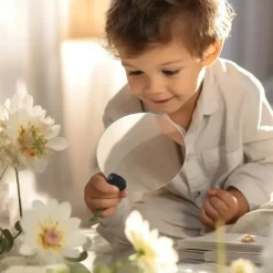 5X Hands Free Magnifying Glass Adjustable Magnifier with4.33in Diameter Lens and Stand Neckwear for Reading Seniors Low Vision Sewing Crafting Cross Stitch Inspection Repair