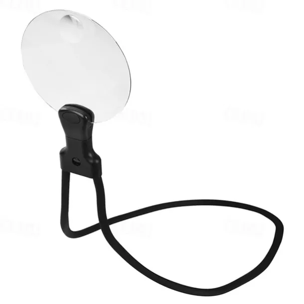 3X Magnifying Glass 110mm, Hands-Free Adjustable Neckwear for Seniors, Ideal for Reading, Sewing, Crafting, Cross Stitch - No Battery Required, Magnifying Glass for Reading