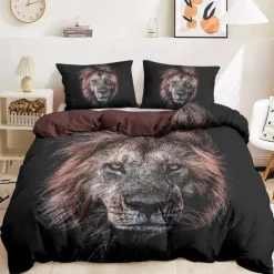 Yin-Yang Animals Duvet Cover Set 100% Cotton Soft and Breathable Bedding Set with Unique Yin-Yang Animal Print Stylish and Cozy Perfect for Bedroom Decor Easy Care Machine Washable