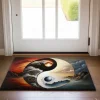 Yinyang Taichi Doormat Floor Mats Washable Rugs Kitchen Mat Boho Non-Slip Oil Proof Rug Indoor Outdoor Mat Bedroom Decor Bathroom Mat Entrance Rug