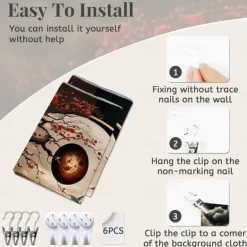 Yinyang Taichi Hanging Tapestry Wall Art Large Tapestry Mural Decor Photograph Backdrop Blanket Curtain Home Bedroom Living Room Decoration