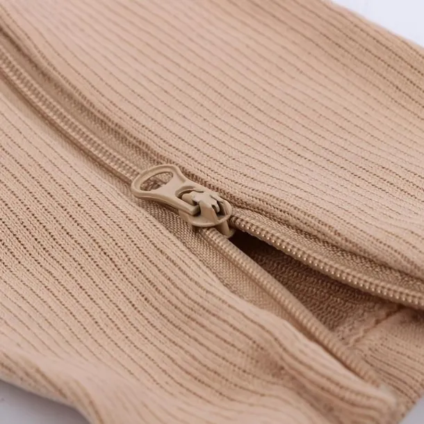 Zipper Compression Socks Open Toe Toeless Compression Socks for Women and Men(1 Pair)