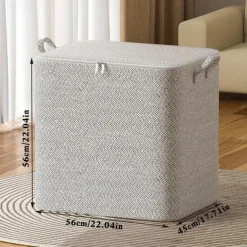 Zipper Storage Bag Clothes Quilt Large Capacity Storage Bag Moving Living Room Bedroom Quilt Finishing Storage Basket