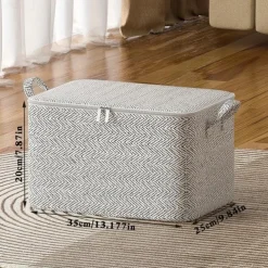 Zipper Storage Bag Clothes Quilt Large Capacity Storage Bag Moving Living Room Bedroom Quilt Finishing Storage Basket