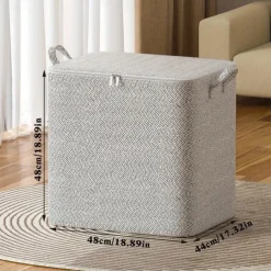 Zipper Storage Bag Clothes Quilt Large Capacity Storage Bag Moving Living Room Bedroom Quilt Finishing Storage Basket