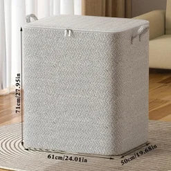 Zipper Storage Bag Clothes Quilt Large Capacity Storage Bag Moving Living Room Bedroom Quilt Finishing Storage Basket