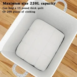 Zipper Storage Bag Clothes Quilt Large Capacity Storage Bag Moving Living Room Bedroom Quilt Finishing Storage Basket